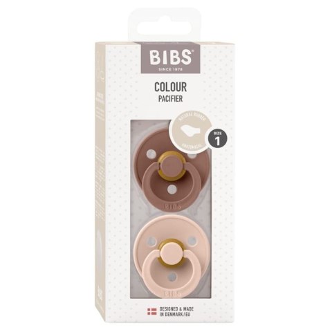 BIBS COLOUR ANATOMICAL 2-PACK BLUSH & WOODCHUCK S Smoczek ortodontyczny kauczuk Hevea BIBS COLOUR ANATOMICAL 2-PACK BLUSH & WOODCHUCK S Smoczek ortodontyczny kauczuk Hevea