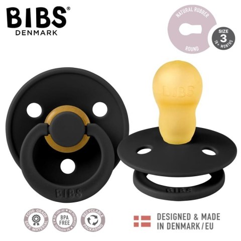 BIBS COLOUR BLACK L Smoczek Uspokajający kauczuk Hevea BIBS COLOUR BLACK L Smoczek Uspokajający kauczuk Hevea