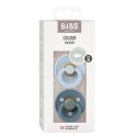 BIBS COLOUR SYMMETRICAL 2-PACK BABY BLUE & PETROL M Smoczek Symetryczny kauczuk Hevea BIBS COLOUR SYMMETRICAL 2-PACK BABY BLUE & PETROL M Smoczek Symetryczny kauczuk Hevea
