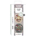 BIBS LIBERTY COLOUR SYMMETRICAL 2-PACK CHAMOMILE LAWN PINE M Smoczek Symetryczny kauczuk Hevea BIBS LIBERTY COLOUR SYMMETRICAL 2-PACK CHAMOMILE LAWN PINE M Smoczek Symetryczny kauczuk Hevea