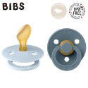 BIBS COLOUR ANATOMICAL 2-PACK BABY BLUE & PETROL M Smoczek ortodontyczny kauczuk Hevea BIBS COLOUR ANATOMICAL 2-PACK BABY BLUE & PETROL M Smoczek ortodontyczny kauczuk Hevea