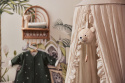 Baldachim nad łóżeczko Vintage 245 cm Vintage Ruffle Nougat Jollein Baldachim nad łóżeczko Vintage 245 cm Vintage Ruffle Nougat Jollein
