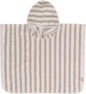 Ręcznik ponczo kąpielowe z kapturem 65x62 cm Stripe oliwkowy Jollein Ręcznik ponczo kąpielowe z kapturem 65x62 cm Stripe oliwkowy Jollein