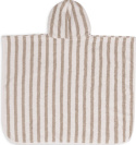 Ręcznik ponczo kąpielowe z kapturem 65x62 cm Stripe oliwkowy Jollein Ręcznik ponczo kąpielowe z kapturem 65x62 cm Stripe oliwkowy Jollein