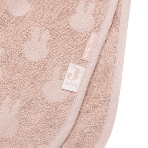 Ręcznik kąpielowy z kapturem 65x62cm Terry Miffy Jacquard - Wild Rose Jollein Ręcznik kąpielowy z kapturem 65x62cm Terry Miffy Jacquard - Wild Rose Jollein