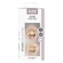 BIBS STUDIO COLOUR 2-PACK JASMINE BLUSH S Smoczek uspokajający kauczuk Hevea BIBS STUDIO COLOUR 2-PACK JASMINE BLUSH S Smoczek uspokajający kauczuk Hevea