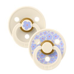 BIBS STUDIO COLOUR 2-PACK JASMINE IVORY S Smoczek uspokajający kauczuk Hevea BIBS STUDIO COLOUR 2-PACK JASMINE IVORY S Smoczek uspokajający kauczuk Hevea