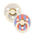 BIBS STUDIO COLOUR 2-PACK PIN IVORY & HUSH M Smoczek uspokajający kauczuk Hevea BIBS STUDIO COLOUR 2-PACK PIN IVORY & HUSH M Smoczek uspokajający kauczuk Hevea