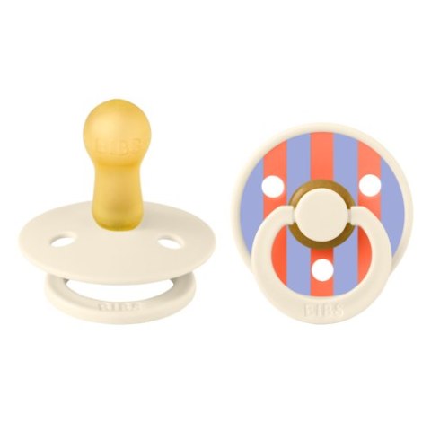 BIBS STUDIO COLOUR 2-PACK PIN IVORY & HUSH M Smoczek uspokajający kauczuk Hevea BIBS STUDIO COLOUR 2-PACK PIN IVORY & HUSH M Smoczek uspokajający kauczuk Hevea