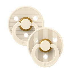 BIBS STUDIO COLOUR 2-PACK PIN IVORY & VANILLA M Smoczek uspokajający kauczuk Hevea BIBS STUDIO COLOUR 2-PACK PIN IVORY & VANILLA M Smoczek uspokajający kauczuk Hevea