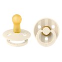 BIBS STUDIO COLOUR 2-PACK PIN IVORY & VANILLA M Smoczek uspokajający kauczuk Hevea BIBS STUDIO COLOUR 2-PACK PIN IVORY & VANILLA M Smoczek uspokajający kauczuk Hevea