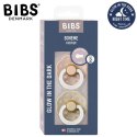 BIBS BOHEME 2-PACK BLUSH NIGHT & VANILLA NIGHT M Smoczek Uspokajający kauczuk Hevea BIBS BOHEME 2-PACK BLUSH NIGHT & VANILLA NIGHT M Smoczek Uspokajający kauczuk Hevea