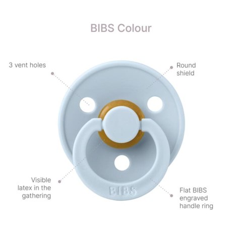 BIBS COLOUR 1 PACK VANILLA NIGHT M Smoczek Uspokajający kauczuk Hevea BIBS COLOUR 1 PACK VANILLA NIGHT M Smoczek Uspokajający kauczuk Hevea