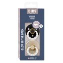 BIBS COLOUR 2-PACK BLACK NIGHT & VANILLA NIGHT L Smoczek Uspokajający kauczuk Hevea BIBS COLOUR 2-PACK BLACK NIGHT & VANILLA NIGHT L Smoczek Uspokajający kauczuk Hevea