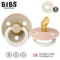 BIBS COLOUR ANATOMICAL 2-PACK NIGHT BLUSH & VANILLA S Smoczek Anatomiczny kauczuk Hevea BIBS COLOUR ANATOMICAL 2-PACK NIGHT BLUSH & VANILLA S Smoczek Anatomiczny kauczuk Hevea