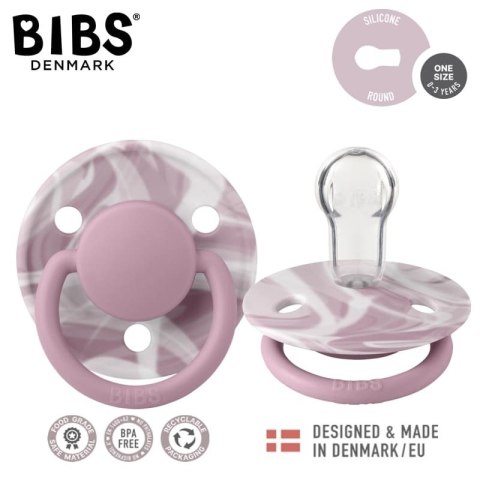 BIBS DE LUX TIE DYE HEATHER WHITE Smoczek uspokajający silikonowy ONE SIZE BIBS DE LUX TIE DYE HEATHER WHITE Smoczek uspokajający silikonowy ONE SIZE