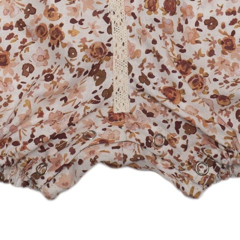 Hi Little One rampers dla dziewczynki BOHO FLOPI Cognac roz S Pom Pom Hi Little One rampers dla dziewczynki BOHO FLOPI Cognac roz S Pom Pom