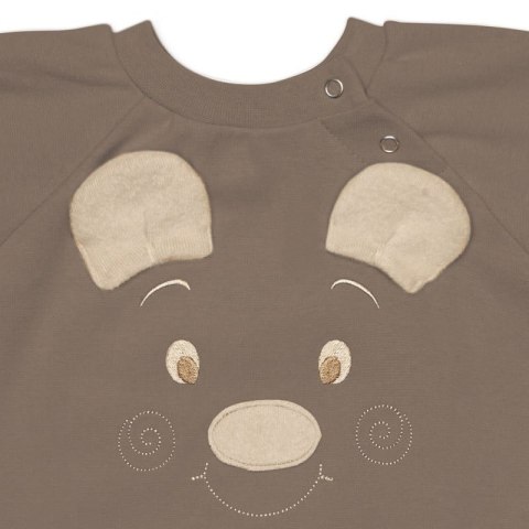 Hi Little One rampers dziecięcy MIŚ OverSize BOHO Caffe Latte roz L Pom Pom Hi Little One rampers dziecięcy MIŚ OverSize BOHO Caffe Latte roz L Pom Pom