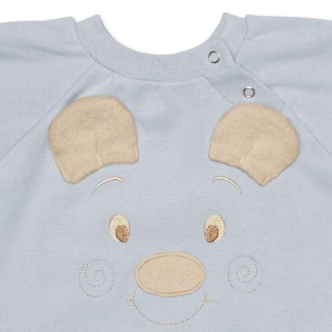 Hi Little One rampers dziecięcy MIŚ OverSize BOHO Grey roz L Pom Pom Hi Little One rampers dziecięcy MIŚ OverSize BOHO Grey roz L Pom Pom
