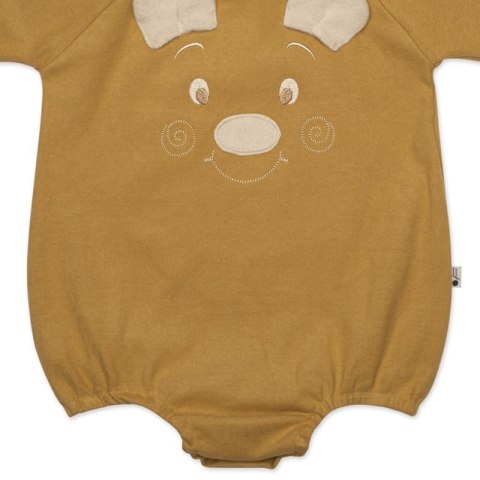 Hi Little One rampers dziecięcy MIŚ OverSize BOHO Mustard roz L Pom Pom Hi Little One rampers dziecięcy MIŚ OverSize BOHO Mustard roz L Pom Pom