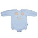 Hi Little One rampers niemowlęcy MIŚ OverSize BOHO Blue roz M Pom Pom Hi Little One rampers niemowlęcy MIŚ OverSize BOHO Blue roz M Pom Pom