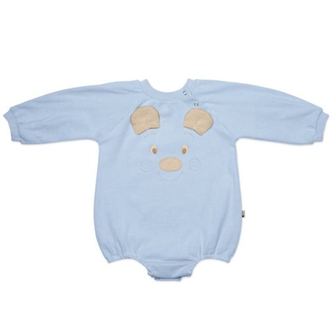 Hi Little One rampers niemowlęcy MIŚ OverSize BOHO Blue roz M Pom Pom Hi Little One rampers niemowlęcy MIŚ OverSize BOHO Blue roz M Pom Pom