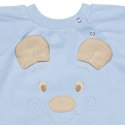 Hi Little One rampers niemowlęcy MIŚ OverSize BOHO Blue roz M Pom Pom Hi Little One rampers niemowlęcy MIŚ OverSize BOHO Blue roz M Pom Pom