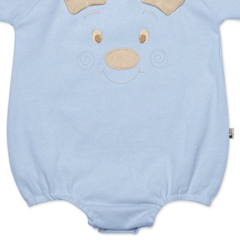 Hi Little One rampers niemowlęcy MIŚ OverSize BOHO Blue roz M Pom Pom Hi Little One rampers niemowlęcy MIŚ OverSize BOHO Blue roz M Pom Pom