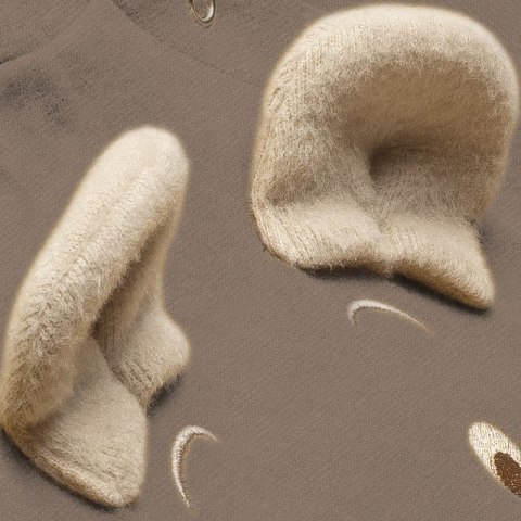 Hi Little One rampers niemowlęcy MIŚ OverSize BOHO Caffe Latte roz M Pom Pom Hi Little One rampers niemowlęcy MIŚ OverSize BOHO Caffe Latte roz M Pom Pom