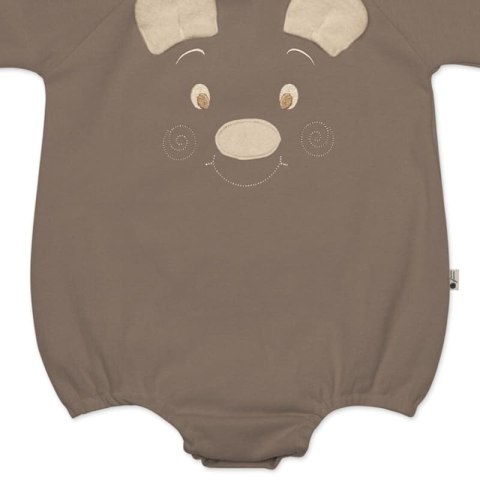 Hi Little One rampers niemowlęcy MIŚ OverSize BOHO Caffe Latte roz M Pom Pom Hi Little One rampers niemowlęcy MIŚ OverSize BOHO Caffe Latte roz M Pom Pom