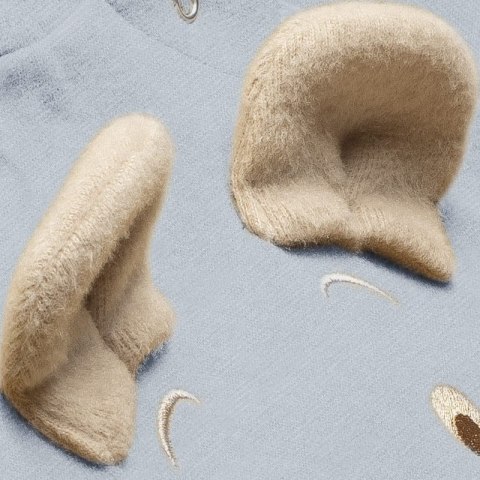 Hi Little One rampers niemowlęcy MIŚ OverSize BOHO Grey roz M Pom Pom Hi Little One rampers niemowlęcy MIŚ OverSize BOHO Grey roz M Pom Pom