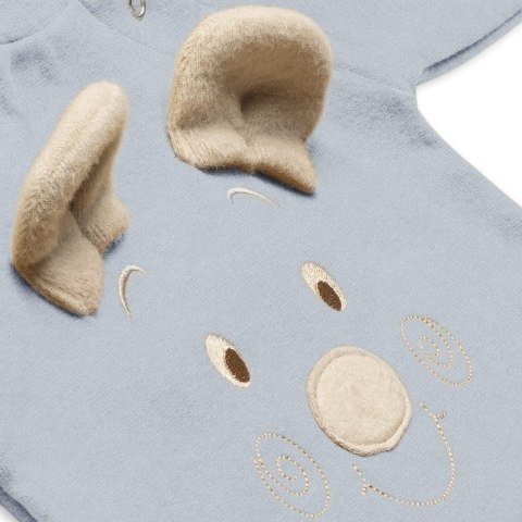 Hi Little One rampers niemowlęcy MIŚ OverSize BOHO Grey roz M Pom Pom Hi Little One rampers niemowlęcy MIŚ OverSize BOHO Grey roz M Pom Pom