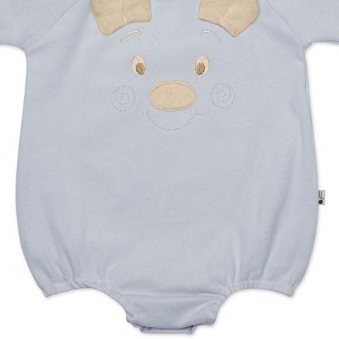 Hi Little One rampers niemowlęcy MIŚ OverSize BOHO Grey roz M Pom Pom Hi Little One rampers niemowlęcy MIŚ OverSize BOHO Grey roz M Pom Pom