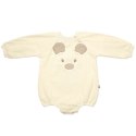 Hi Little One rampers niemowlęcy MIŚ OverSize BOHO Ivory roz S Pom Pom Hi Little One rampers niemowlęcy MIŚ OverSize BOHO Ivory roz S Pom Pom