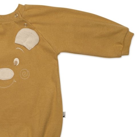 Hi Little One rampers niemowlęcy MIŚ OverSize BOHO Mustard roz S Pom Pom Hi Little One rampers niemowlęcy MIŚ OverSize BOHO Mustard roz S Pom Pom