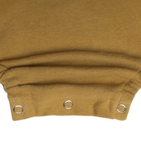 Hi Little One rampers niemowlęcy MIŚ OverSize BOHO Mustard roz S Pom Pom Hi Little One rampers niemowlęcy MIŚ OverSize BOHO Mustard roz S Pom Pom