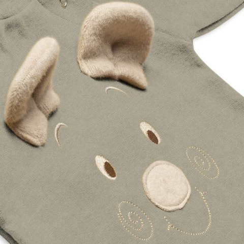 Hi Little One rampers niemowlęcy MIŚ OverSize BOHO Sage roz S Pom Pom Hi Little One rampers niemowlęcy MIŚ OverSize BOHO Sage roz S Pom Pom