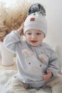 Hi Little One rampers niemowlęcy MIŚ OverSize BOHO Sage roz S Pom Pom Hi Little One rampers niemowlęcy MIŚ OverSize BOHO Sage roz S Pom Pom