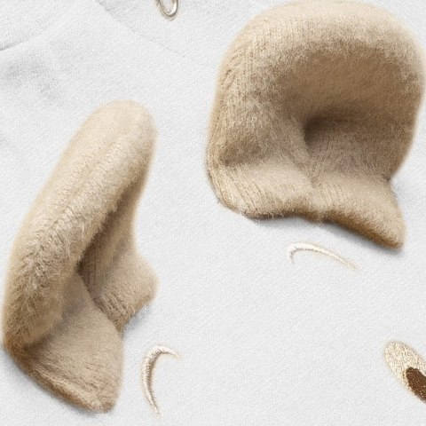 Hi Little One rampers niemowlęcy MIŚ OverSize BOHO White roz M Pom Pom Hi Little One rampers niemowlęcy MIŚ OverSize BOHO White roz M Pom Pom