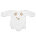 Hi Little One rampers niemowlęcy MIŚ OverSize BOHO White roz S Pom Pom Hi Little One rampers niemowlęcy MIŚ OverSize BOHO White roz S Pom Pom