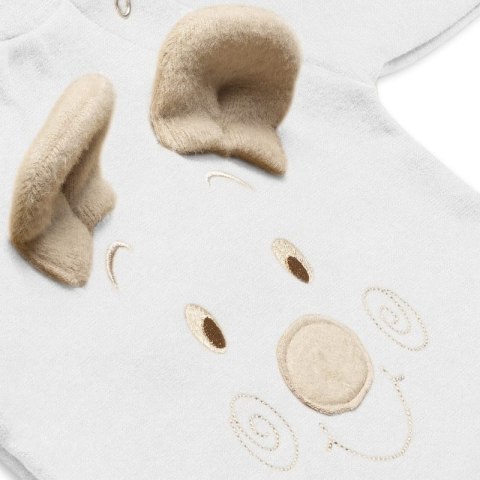 Hi Little One rampers niemowlęcy MIŚ OverSize BOHO White roz S Pom Pom Hi Little One rampers niemowlęcy MIŚ OverSize BOHO White roz S Pom Pom