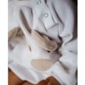 Hi Little One rampers niemowlęcy MIŚ OverSize BOHO White roz S Pom Pom Hi Little One rampers niemowlęcy MIŚ OverSize BOHO White roz S Pom Pom