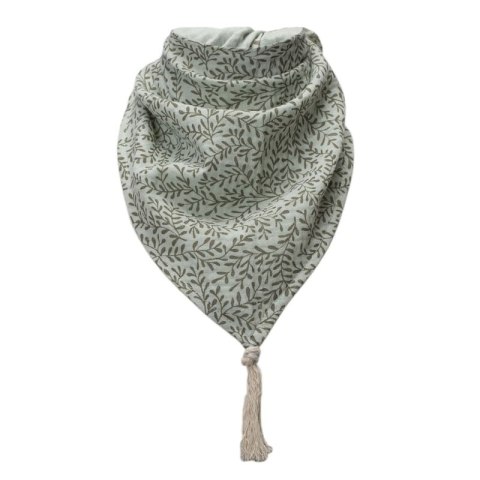 Hi Little One bandanka apaszka niemowlęca BOHO LEAF Mint Pom Pom Hi Little One bandanka apaszka niemowlęca BOHO LEAF Mint Pom Pom
