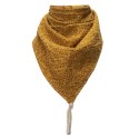 Hi Little One bandanka apaszka niemowlęca BOHO LEAF Ochre Pom Pom Hi Little One bandanka apaszka niemowlęca BOHO LEAF Ochre Pom Pom