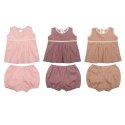 Hi Little One bluzeczka i bloomersy z lnu BOHO LEO Mauve roz S Pom Pom Hi Little One bluzeczka i bloomersy z lnu BOHO LEO Mauve roz S Pom Pom