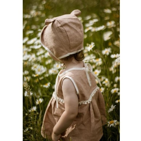Hi Little One bluzeczka i bloomersy z lnu BOHO LEO Rose roz M Pom Pom Hi Little One bluzeczka i bloomersy z lnu BOHO LEO Rose roz M Pom Pom