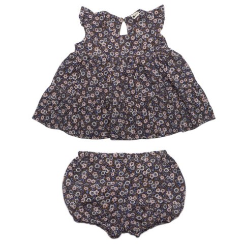 Hi Little One bluzeczka z bufkami i bloomery BOHO FLO Blue roz S Pom Pom Hi Little One bluzeczka z bufkami i bloomery BOHO FLO Blue roz S Pom Pom