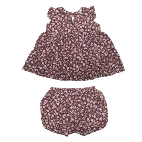 Hi Little One bluzeczka z bufkami i bloomery BOHO FLO Chocolate roz L Pom Pom Hi Little One bluzeczka z bufkami i bloomery BOHO FLO Chocolate roz L Pom Pom