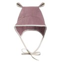 Hi Little One bonetka niemowlęca z daszkiem i uszkami BOHO LEO Mauve roz M Pom Pom Hi Little One bonetka niemowlęca z daszkiem i uszkami BOHO LEO Mauve roz M Pom Pom