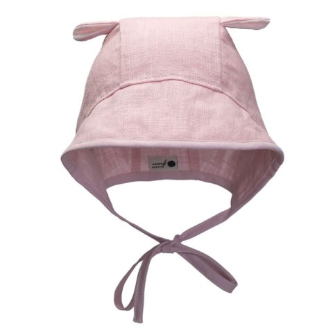 Hi Little One bonetka niemowlęca z daszkiem i uszkami BOHO LEO Rose roz M Pom Pom Hi Little One bonetka niemowlęca z daszkiem i uszkami BOHO LEO Rose roz M Pom Pom